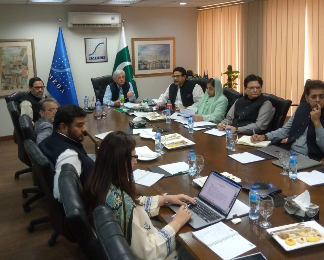 FEDERAL MINISTER INDUSTRIES REVIEWED SME DEVELOPMENT STRATEGY PREPARED BY SMEDA UNDER PM VISION